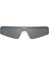 Balenciaga Ski Rectangle-frame Sunglasses In White