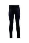 Balenciaga Ski Velvet Leggings In Blue