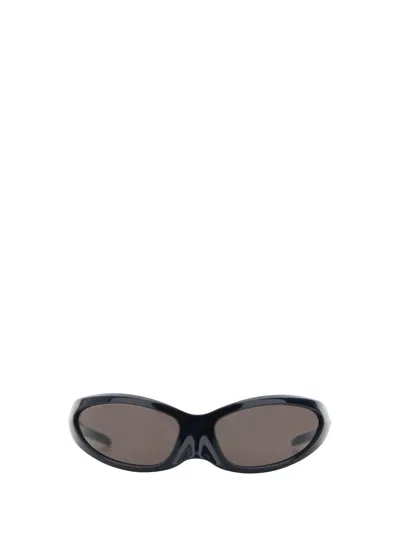 Balenciaga Skin Cat Sunglasses In Blac/white/blac/fye
