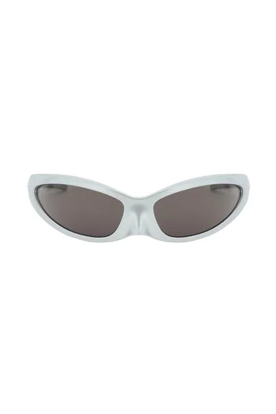 Balenciaga Eyewear Skin Cat Sunglasses In Silver