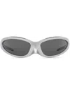 Balenciaga Skin Cat Tinted Sunglasses In Gray