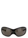 Balenciaga Skin Xxl Cat Sunglasses In Black