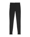 Balenciaga Skinny-leg Zip-hem Legging Pants In Black
