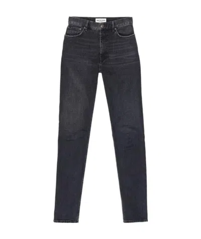 Balenciaga Skinny Denim Pants In Black