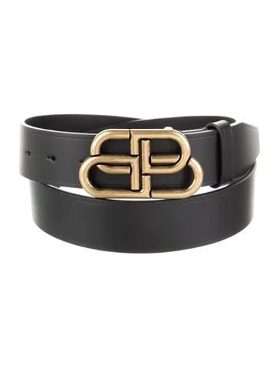 Pre-owned Balenciaga Skinny Leather Belt W/ Tags In Black