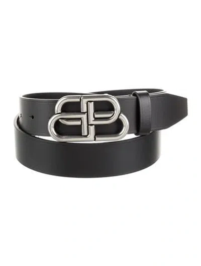 Pre-owned Balenciaga Skinny Leather Belt W/ Tags In Black