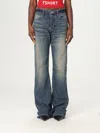 Balenciaga Women Straight-leg Denim Jeans In Black