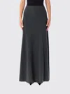 Balenciaga Wool Maxi Skirt In Gray