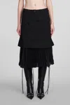 Balenciaga Skirt In Black Wool In Black