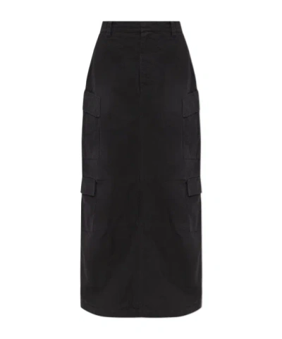 Balenciaga Skirt With Pockets In Black