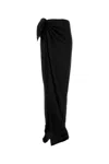 Balenciaga Long Satin Skirt Skirts Black