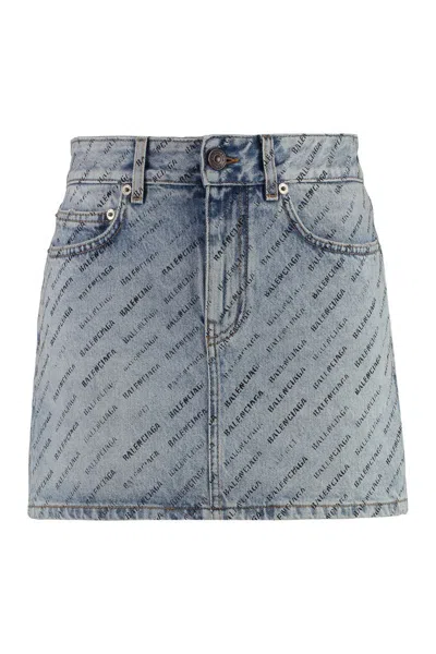 BALENCIAGA BALENCIAGA DENIM MINI SKIRT