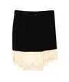 Balenciaga Women Lingerie Mini Tailored Skirt In Black