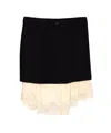 Balenciaga Women Lingerie Mini Tailored Skirt In Black