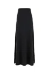 Balenciaga Women Graphite Wool Skirt In Black