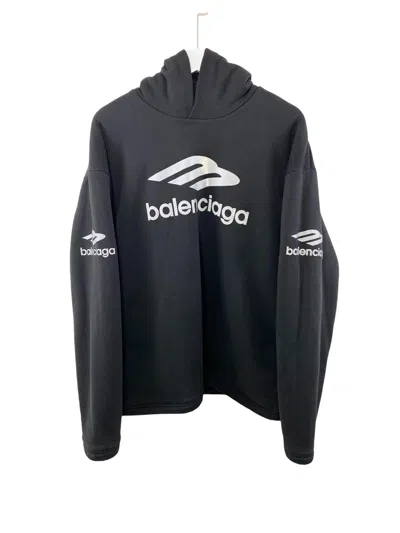 Pre-owned Balenciaga Skiwear 3b Sports Icon Water Repellent Hoodie In Black