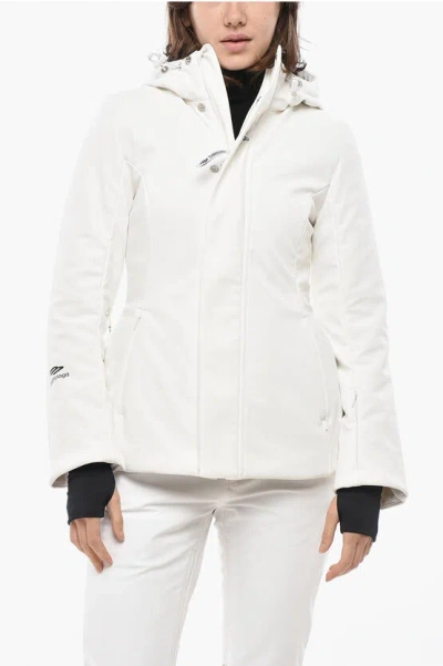 Balenciaga Skiwear Nylon Ski Jacket With Hood In White
