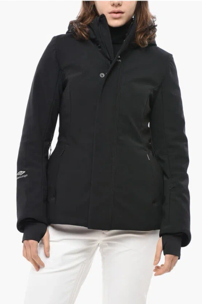 Balenciaga Skiwear Nylon Ski Jacket With Hood In Black