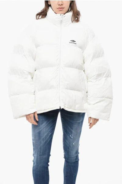 Balenciaga Skiwear Padded Jacket With Full Zip In White