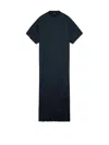 Balenciaga Slate Cotton T-shirt Dress In Black