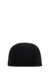 Balenciaga Twill Baseball Cap Curved Brim Crown In Black