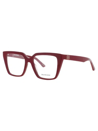 Balenciaga Sleek Women's Mini Eyeglasses In Red