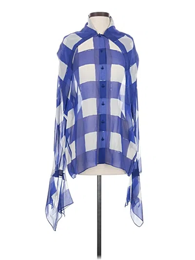 Pre-owned Balenciaga Sleeveless Blouse In Blue