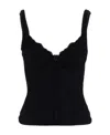 Balenciaga Sleeveless Scoop-back Top In Black