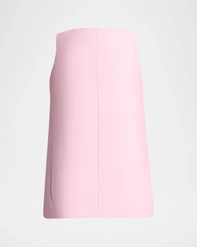 Balenciaga Sleeveless Silk-wool Mini Sack Dress In Fuxia