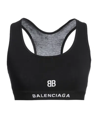 Balenciaga Sleeveless Sports Top In Black