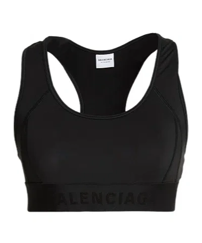 Balenciaga Sleeveless Sports Top In Black