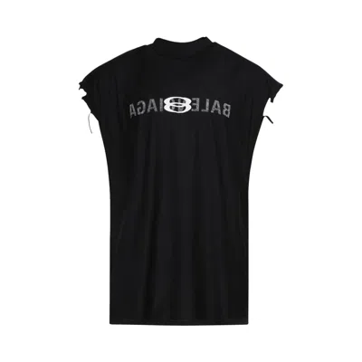 Pre-owned Balenciaga Sleeveless T-shirt 'faded Black/white' | Men's Size 2