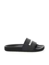 Balenciaga Slide Sandal Rubber Pool In Black