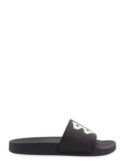 Balenciaga Men Logo Pool Slides In Black