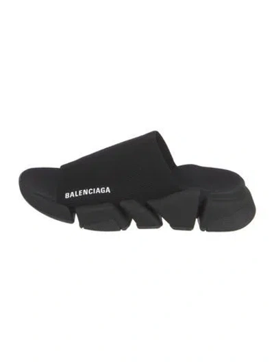 Pre-owned Balenciaga Slides In Black