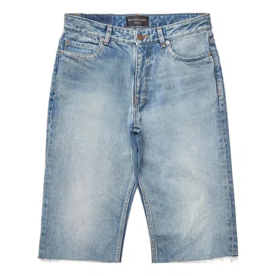Balenciaga Slim Denim Shorts 'blue'