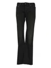 Balenciaga Slim Fit Bootcut Jeans Black In Black