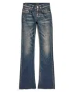 Balenciaga Washed-out Bootcut Jeans In Blue