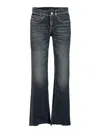 Balenciaga Slim Fit Bootcut Jeans Blue In Blue