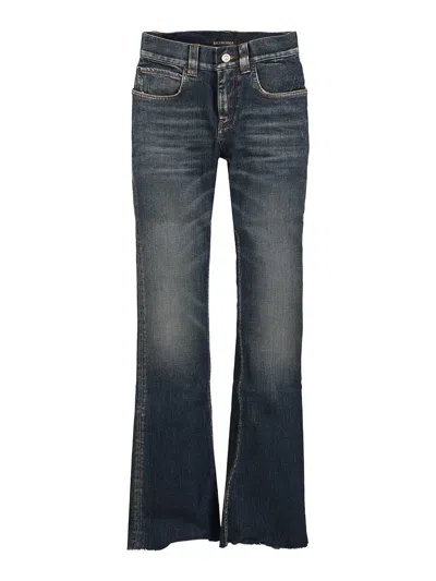 Balenciaga Slim Fit Bootcut Jeans Blue