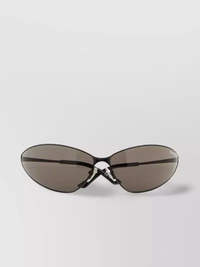 Balenciaga Slim Frame Tinted Lens Sunglasses In Brown
