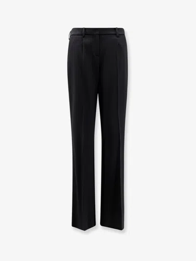 Balenciaga Slim Tailored Wool Trousers In Black