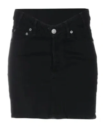 Balenciaga Slim-fit Denim Mini Skirt In Black