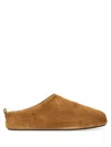 Balenciaga Camel Suede Alaska Ankle Slippers In Multi