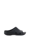 Balenciaga Lightweight Open Toe Textured Sole Sandals In Black