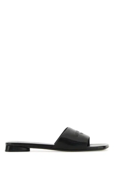 Balenciaga Duty Free Flat Sandals In Black