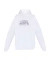 Balenciaga Logo Fashion Institute Oversized Hoodie In White