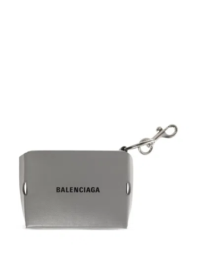Balenciaga Slot Detail Wallet In Gray