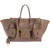 Balenciaga Small Bel Air Leather Carry All Tote In Brown