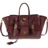 Balenciaga Bel Air Small Carry All Bag In 6034 Dark Burgundy